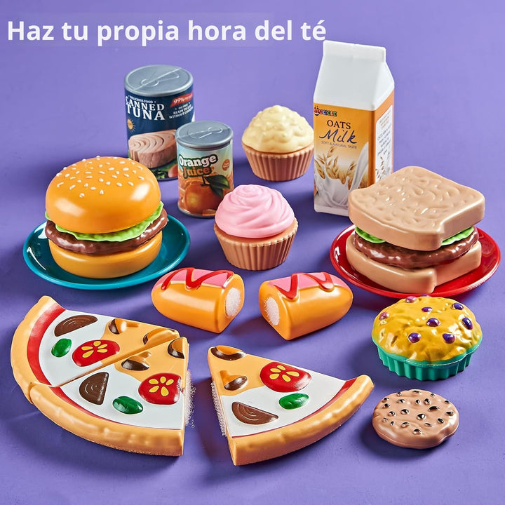 Comida de juego de simulación para la cocina de los niños