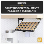 Coffee Keepers, titular para bajo mesada para organizar y conservar cápsulas (608938498274), Abajo, Negro, Paquete de 1