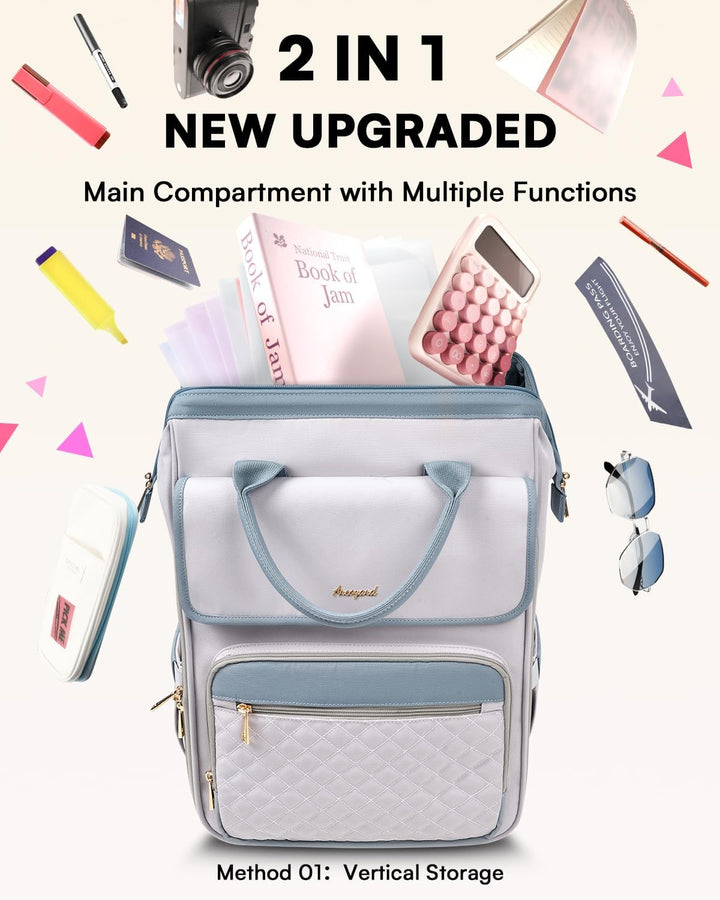 Mochila rodante Arcoyard para mujeres, mochila rodante para portáti...