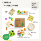 Tiny Land Montessori - Juego de juguetes para bebés de 13 a 15 meses, 7 en