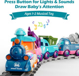 Juego de tren para niños pequeños juguetes magnéticos de