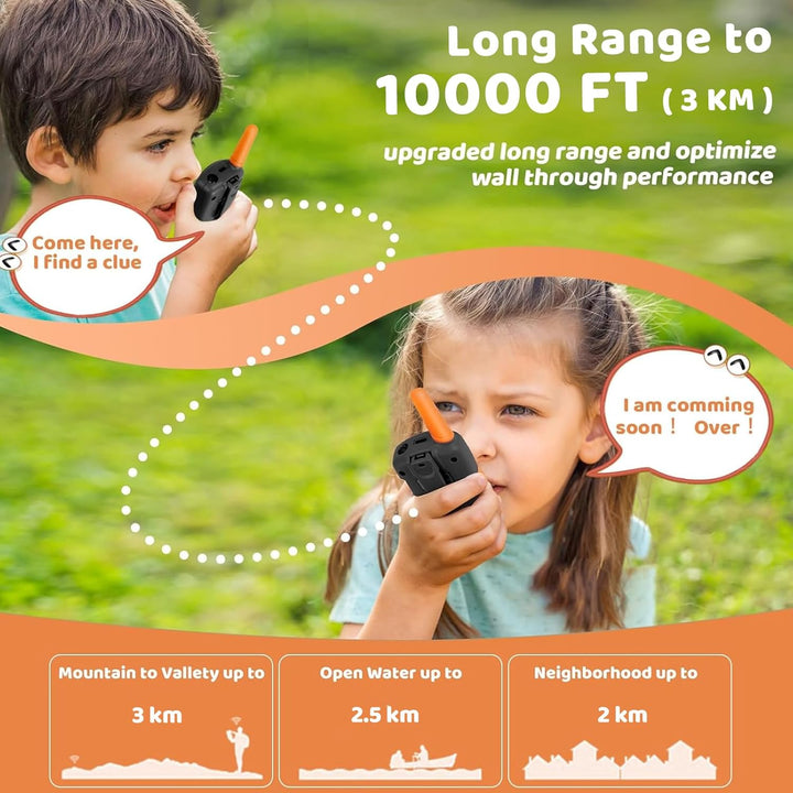 Vvinca Walkie Talkies para niños recargables, juguetes y regalos pa...