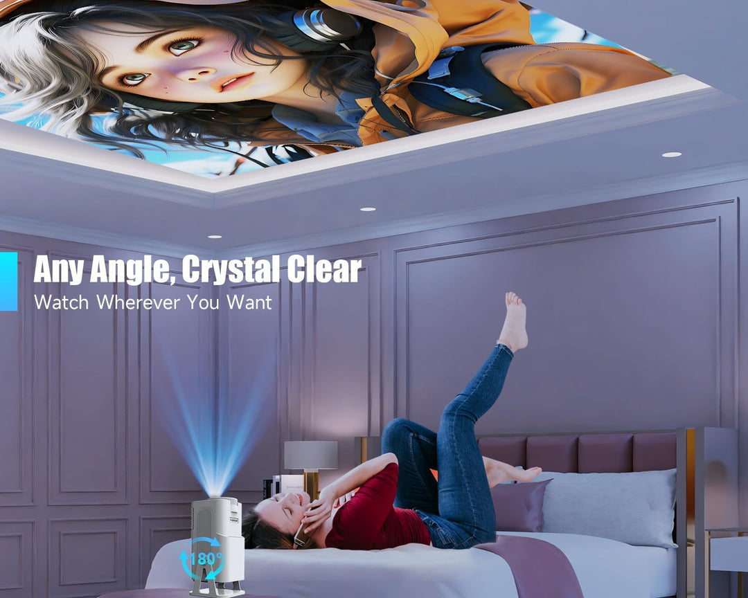 [Licencia de Netflix] Magcubic Mini proyector con WiFi y Bluetooth,...