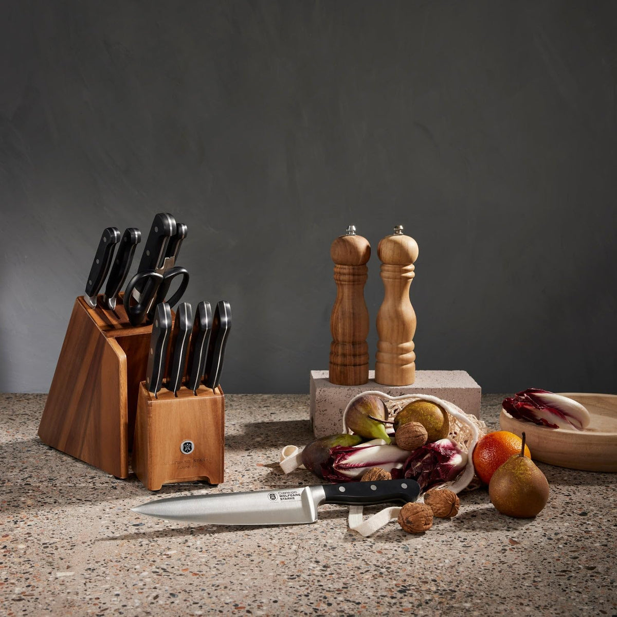 Cuisine::pro® Wolfgang Starke™ Kutchin - Bloque de cuchillos (11 piezas)