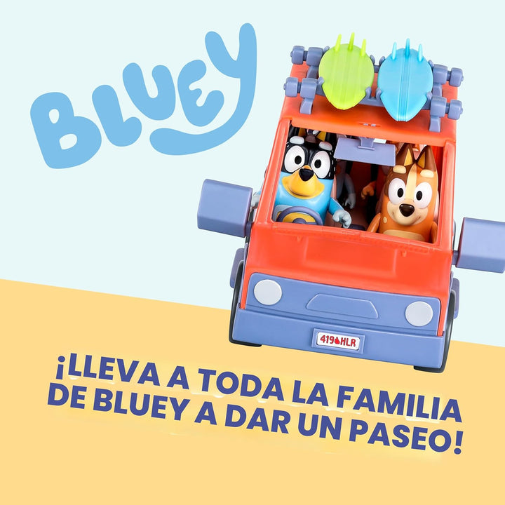 Bluey Heeler - Coche de juguete familiar 4WD para niños pequeños co...