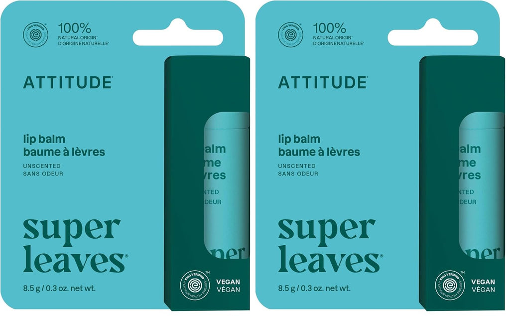 ATTITUDE Bálsamo labial, origen natural, nutre y protege, manteca d...