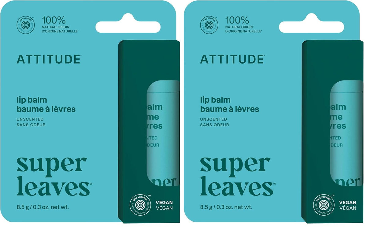 ATTITUDE Bálsamo labial, origen natural, nutre y protege, manteca d...
