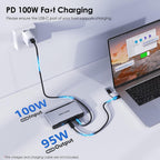 WAVLINK Adaptador USB C a triple monitor, compatible con Mac y Windows