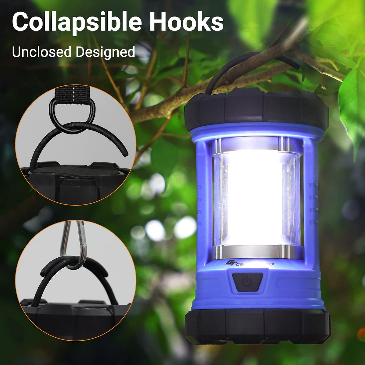 Lámpara Linterna de camping, linternas LED de 3200 lúmenes para cortes de energía, cargador de teléfono de 4600 mAh y linterna recargable, linterna con 5 modos de luz para huracanes/emergencias/tormentas