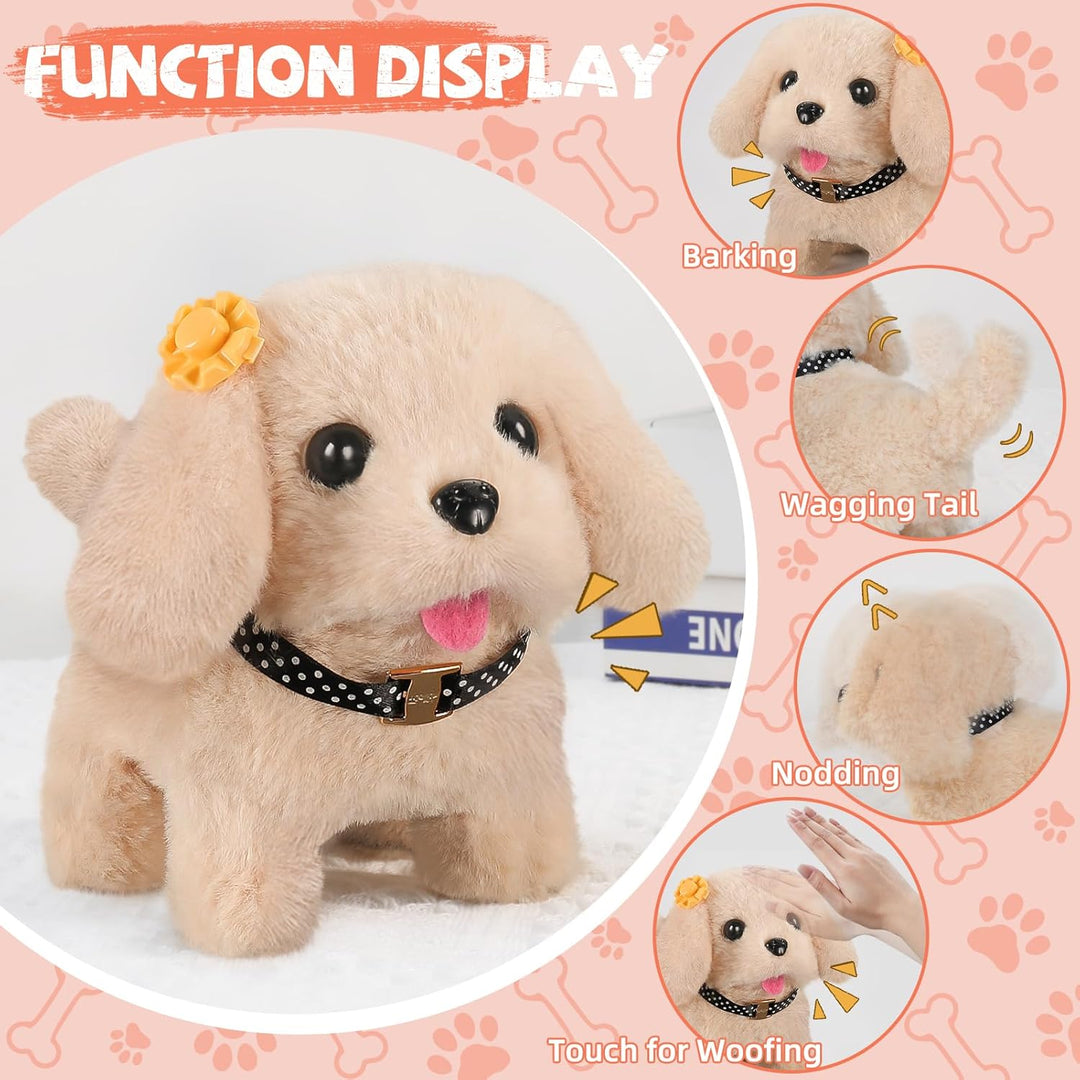 Vanvimen 16 piezas de juguetes de perro robot para niñas, juguetes...