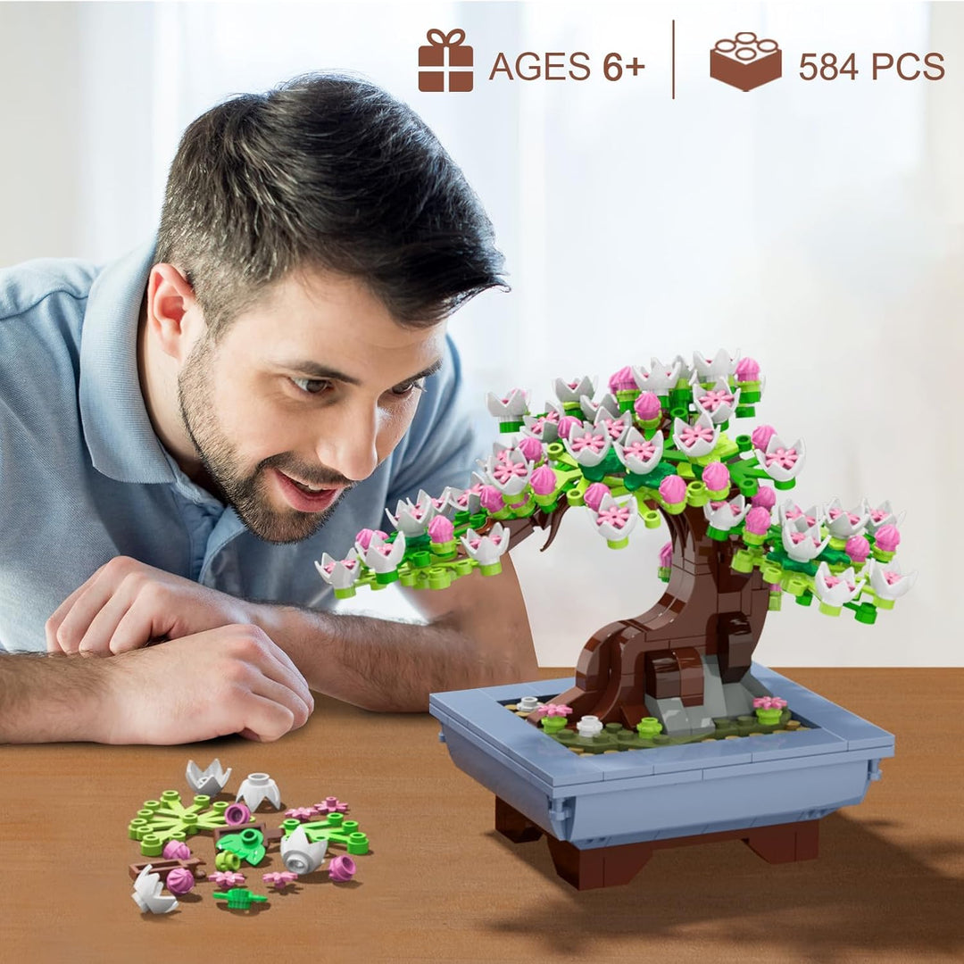 HOGOKIDS Juego de construcción de flores de cerezo 584