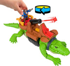 Fisher-Price Imaginext - Juego de tiburón pirata contra cocodrilo