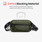 tomtoc Bolsa bandolera X-Pac de 1.5L con bloqueo RFID para hombres y