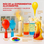 Playz Kaboom! Kit de más de 50 experimentos científicos explosivos para niños de 8 a 12 años con 25 experimentos de fichas de Playz Lab - Set de química STEM, juguetes educativos y regalos de