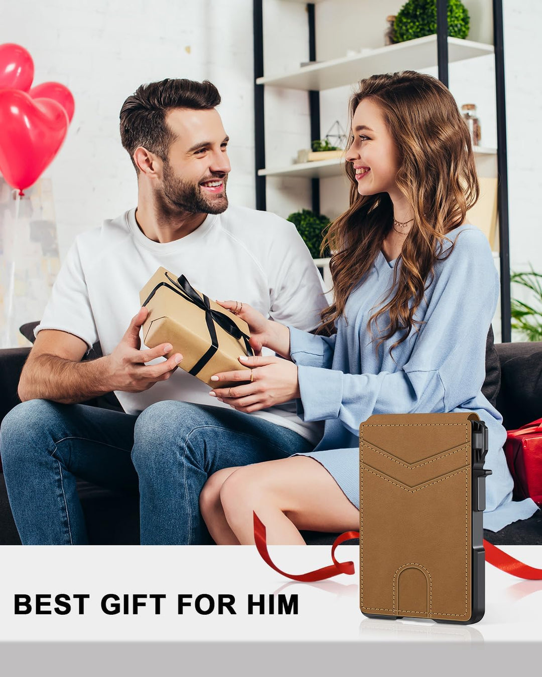 Cartera para hombres, cartera minimalista para hombres de 9-13 tarj...