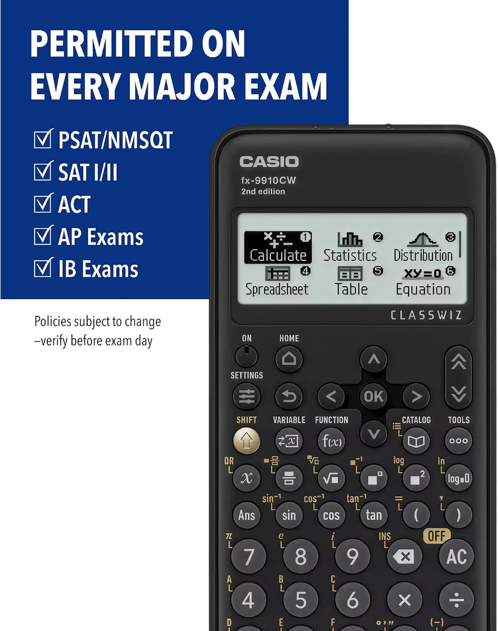 Casio FX-9910CW-W-IT Calculadora científica