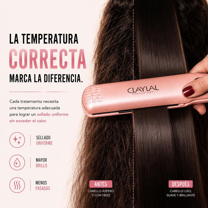 Plancha de cerámica para el cabello, planchas flotantes de 1¼ pulga...