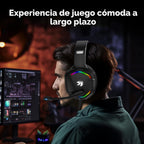 IMYB A36 Auriculares para juegos con micrófono estéreo para PC PS5, Xbox