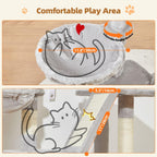 Taoqimiao Árbol para gatos, torre de gato de 38.5 pulgadas para gatos de
