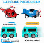 Paquete de 18 juguetes surtidos de coches y aviones moldeados a presión