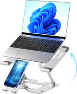 Soporte ergonómico 2 en 1 para teléfono portátil para escritorio, e...