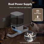 Alimentador automático para gatos de 6 litros para 2 gatos, control de