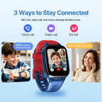 Reloj inteligente K9 para niños con rastreador GPS, voz y videollamada AI, AMOLED de 1.78 pulgadas, reloj inteligente 4G con SOS, controles parentales, modo escolar, reloj inteligente