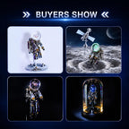 MOSTARLE Nebula Astronauta 3D Puzzle de Metal DIY Kit Modelo Steampunk
