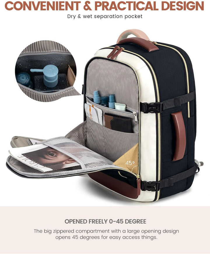 LOVEVOOK Mochila de viaje para mujer y hombre