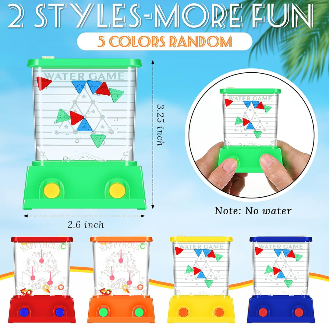 Zhanmai 16 piezas de juegos de agua de mano, mini arcada de peces d...