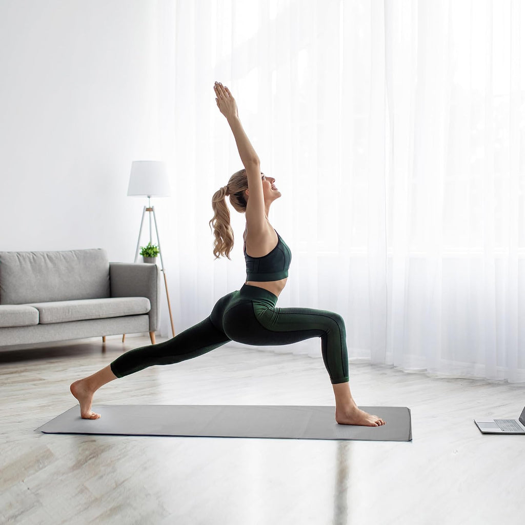 Paquete de 2 toallas de esterilla de yoga con punto de agarre, toalla antideslizante de yoga caliente, toalla absorbente de microfibra para sudar, Bikram Pilates Fitness