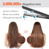 Quico Plancha para el cabello, alisadora de cabello de viaje global...