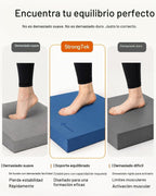 StrongTek Almohadilla de equilibrio profesional de espuma para ejercicios, 15.8 x 13 x 2 pulgadas, rodillera de espuma TPE de alta densidad, antideslizante y resistente al agua, para entrenamiento de
