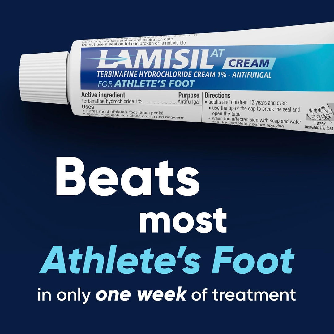 Lamisil Crema para pies de atleta, tratamiento de 1 semana, clorhid...