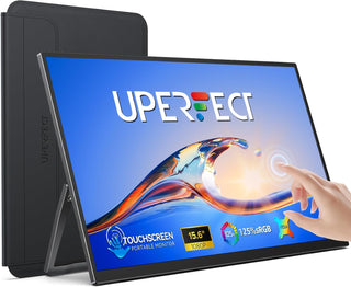 UPERFECT Monitor portátil con pantalla táctil de 15.6 pulgadas, 125...