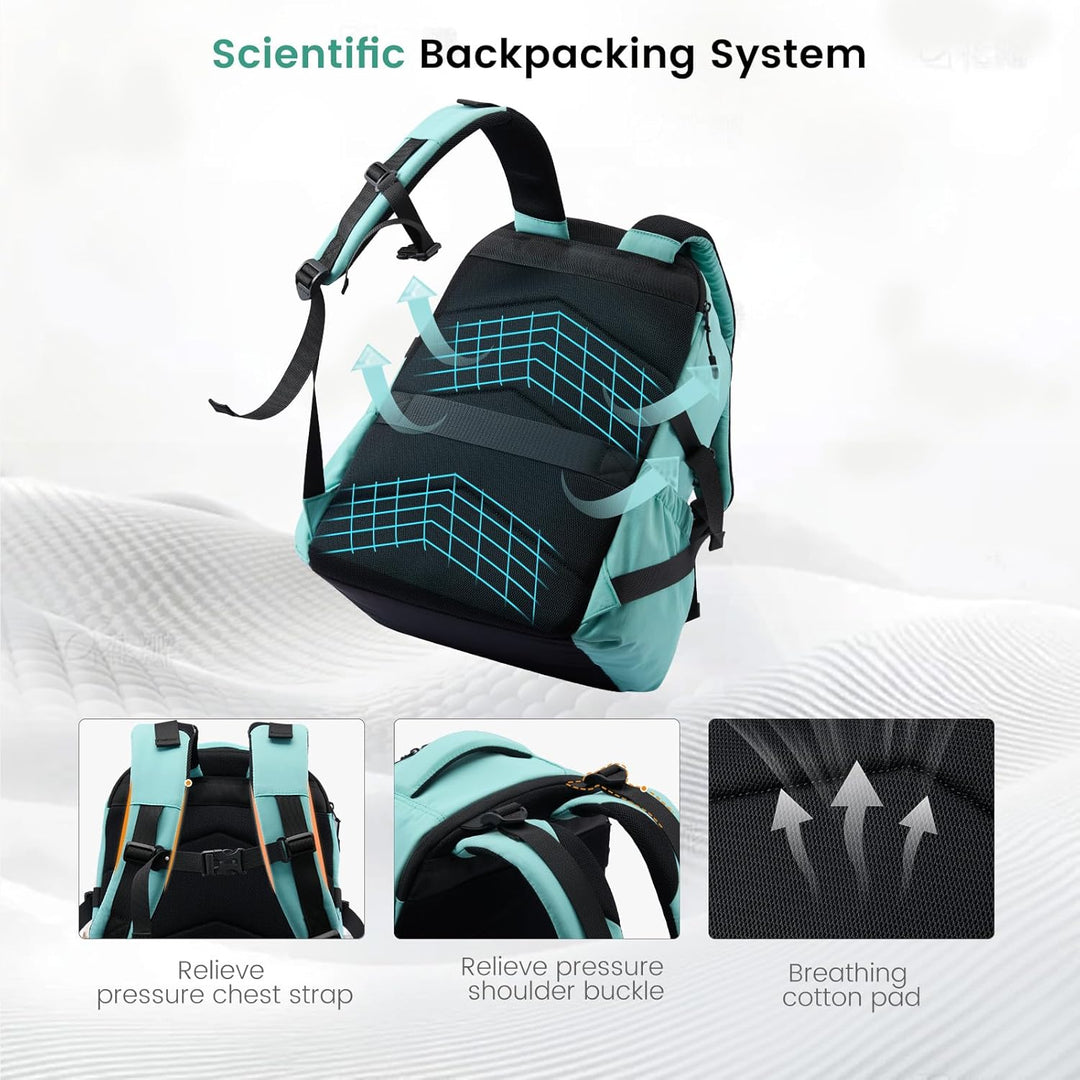LOVEVOOK Mochila para laptop para mujer con portavasos grande, bols...