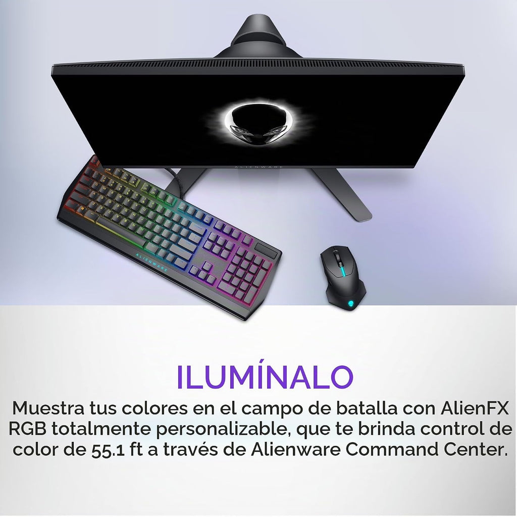 Alienware Ratón inalámbrico para juegos AW610M, 16000 DPI, 400 IPS
