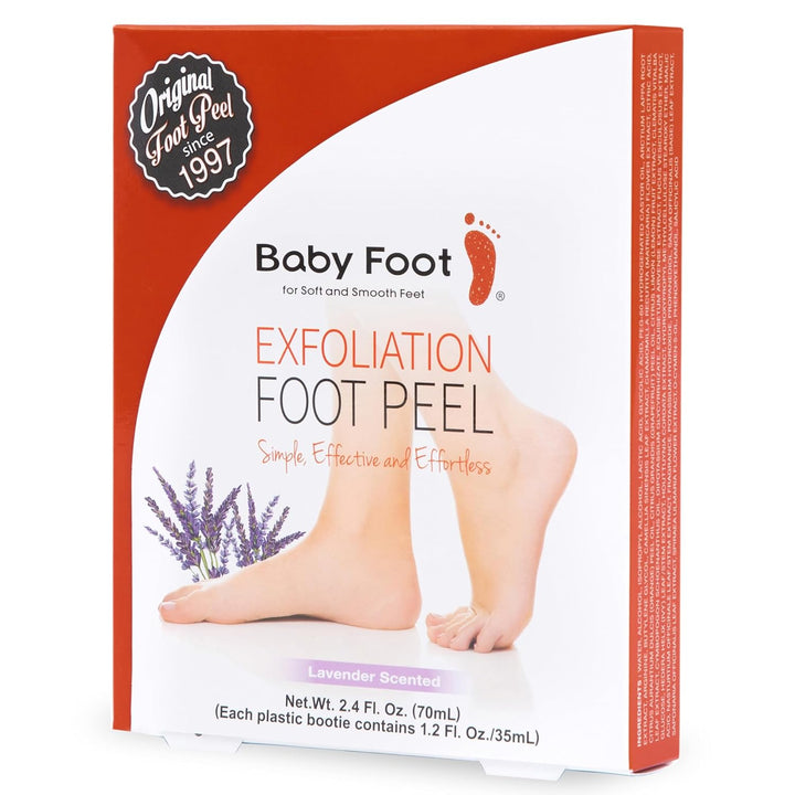 Baby Foot Deep Exfoliación para pies, aroma lavanda, 2.4 FL. oz, Pa...
