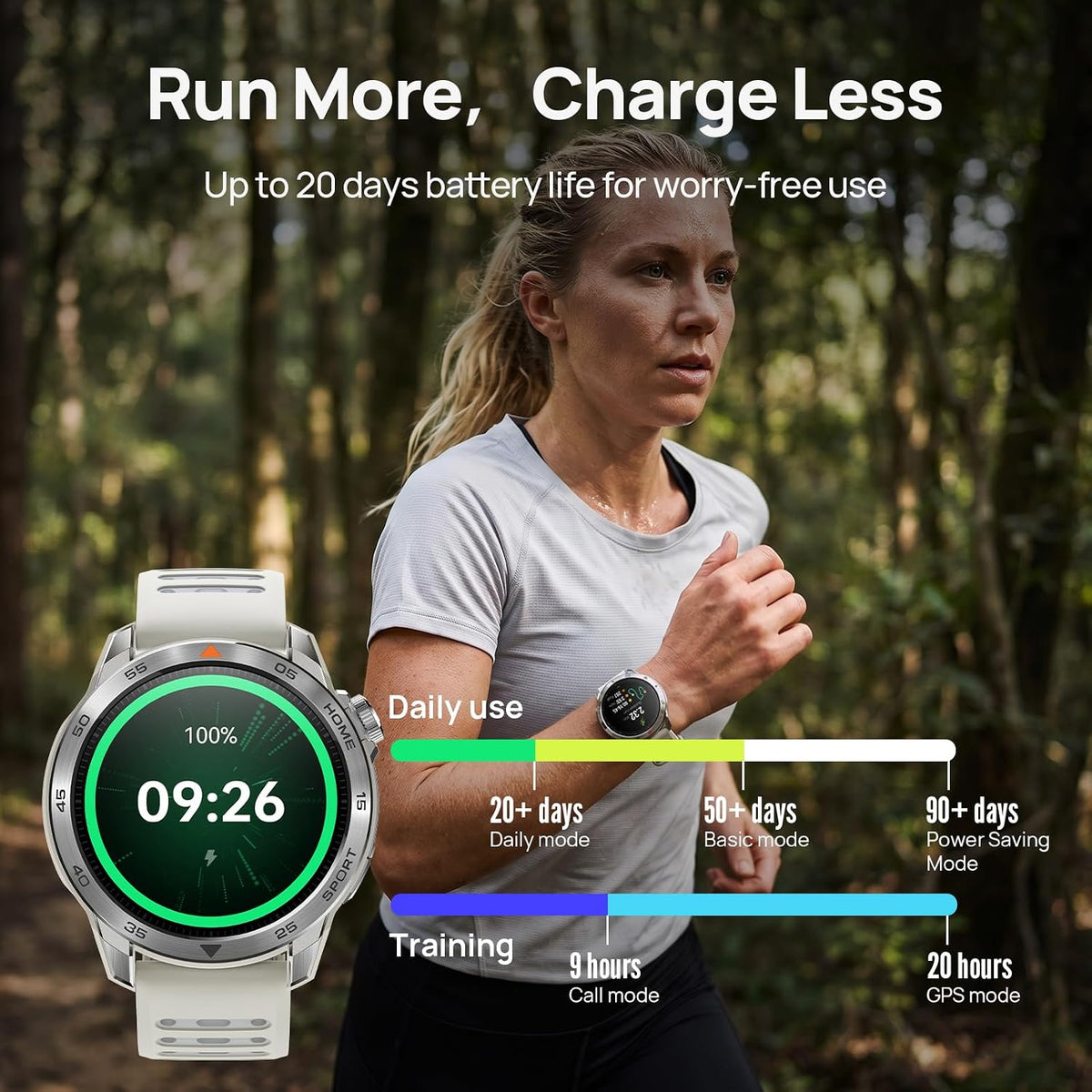 Mibro GS Pro2 - Reloj inteligente GPS de 1.890 in con doble banda GNSS y