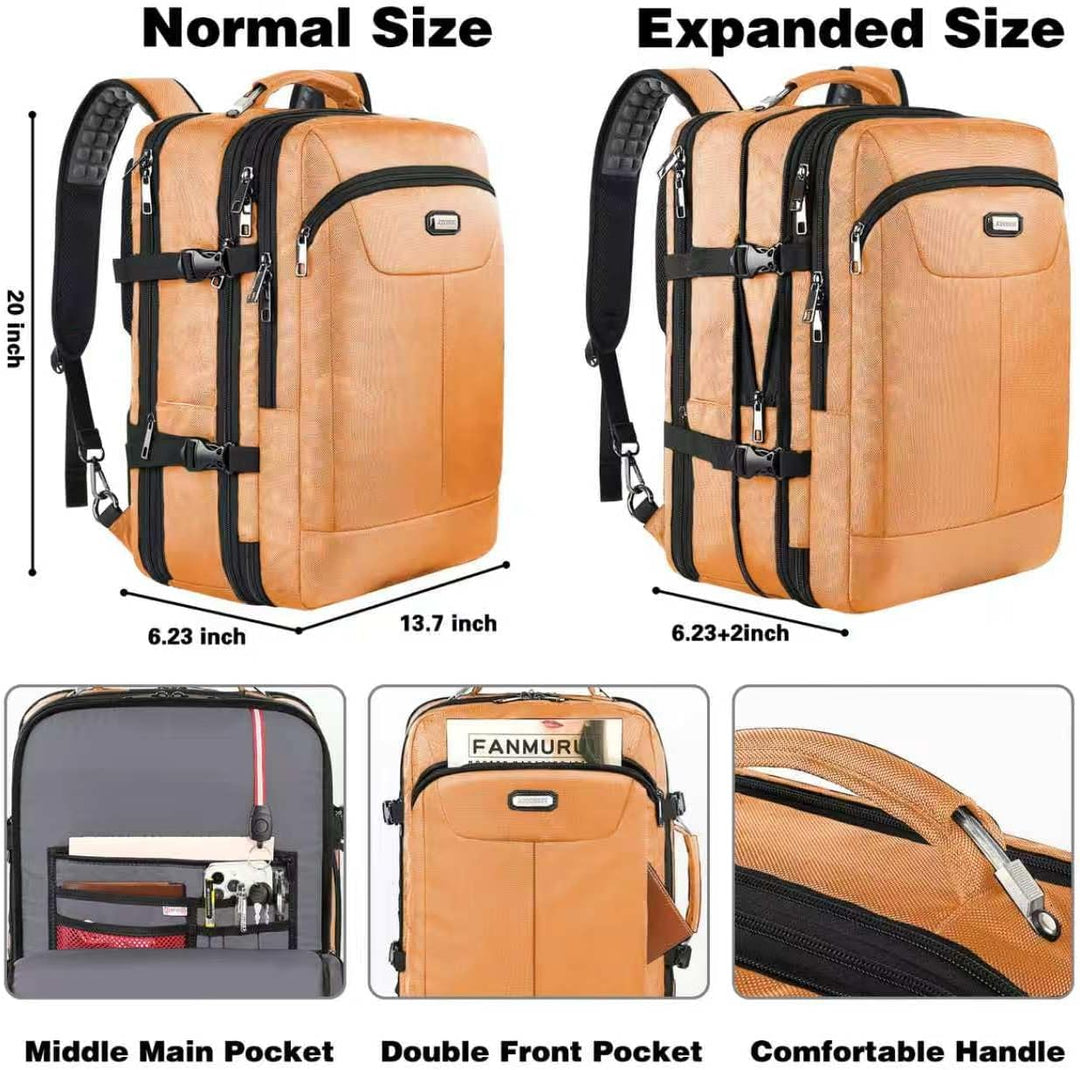 VECKUSON 50L Carry-On Backpack, TSA Approved for Flights, Extra Lar...