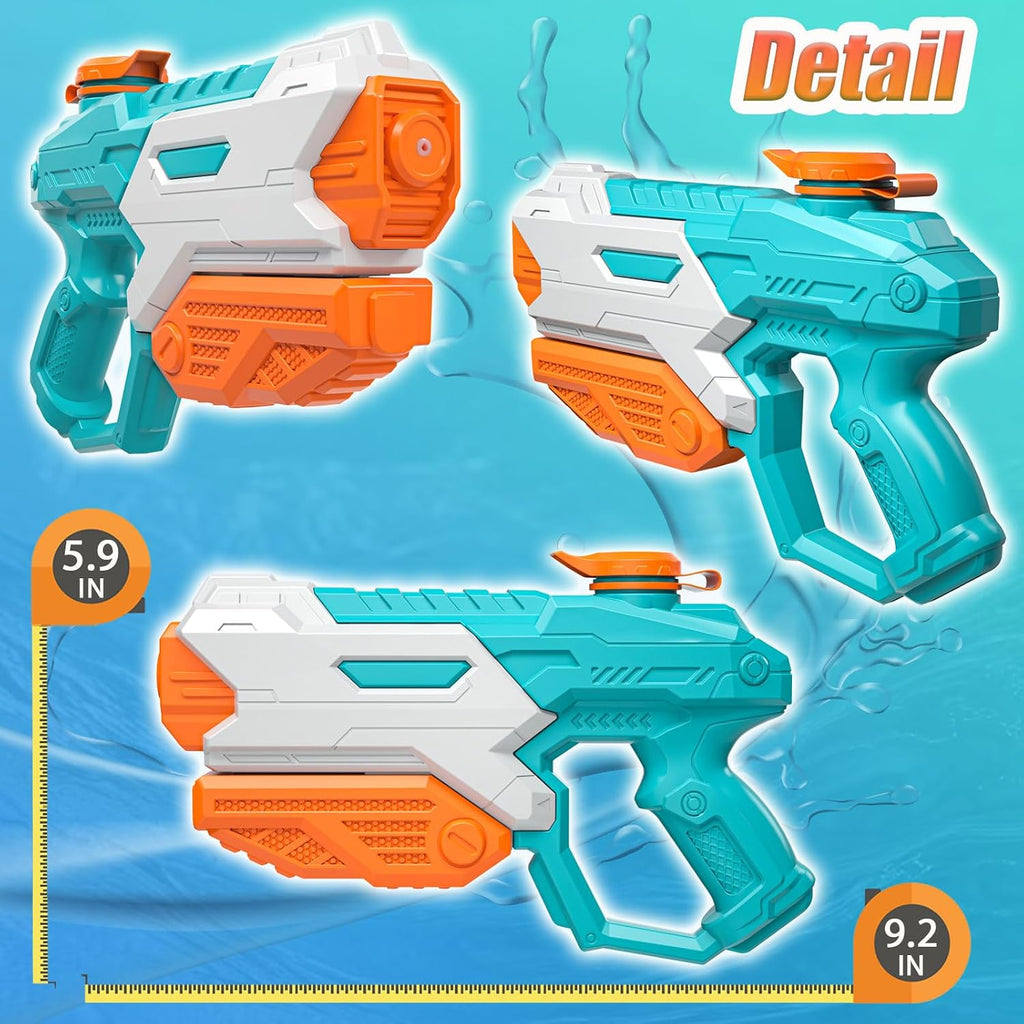 Paquete de 5 pistolas de agua para niños y adultos, pistola de agua de largo alcance, juguete de verano al aire libre para niños y niñas, piscina, playa, patio, fiesta de juegos de lucha