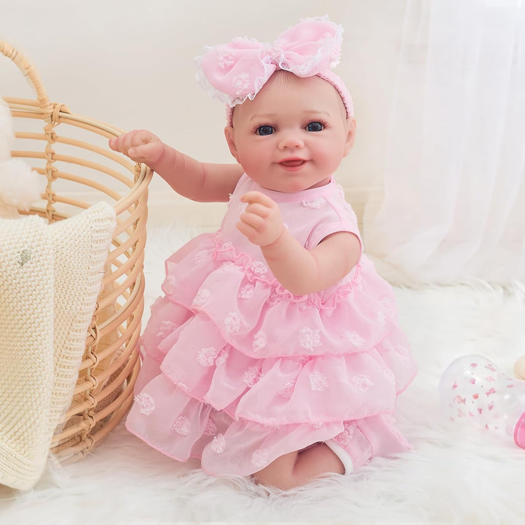 FOCKOF Realistic Reborn Baby Dolls-18 Inch Realistic Baby Doll Girl...