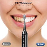 Benhip Cepillo de dientes eléctrico con hilo dental de agua combina...