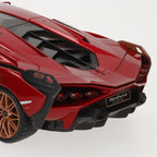 Lamborghini Sian FKP 37 Rojo con ruedas de cobre 118 Modelo de automóvil fundido a presión por Bburago 11046 TY-18-11046R