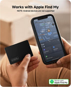 Paquete de 4 tarjetas Air Tag Tracker 2026, ultra delgada, 0.07 pulgadas, impermeable IP68, funciona con Find My (iOS), para carteras, llaves, equipaje, bolsas