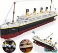 Kit de modelo Titanic - Juego de bloques de construcción de buques Titanic grandes, rompecabezas educativo 3D STEM, regalos para niños y adultos, arquitectura coleccionable ideal para decoración del hogar y la oficina