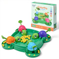 AIUAZA Juego de mesa de ajedrez de tortuga hambrienta, juego de caja hambrienta, juego de tablero de ajedrez de frijoles comiendo tortugas, juguetes familiares para fiestas y fiestas, juguetes, 2-4 personas (36 frijoles)