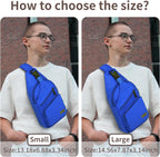 Bandolera cruzada con cable USB para senderismo, acampar y viajes al aire libre, para mujeres y hombres