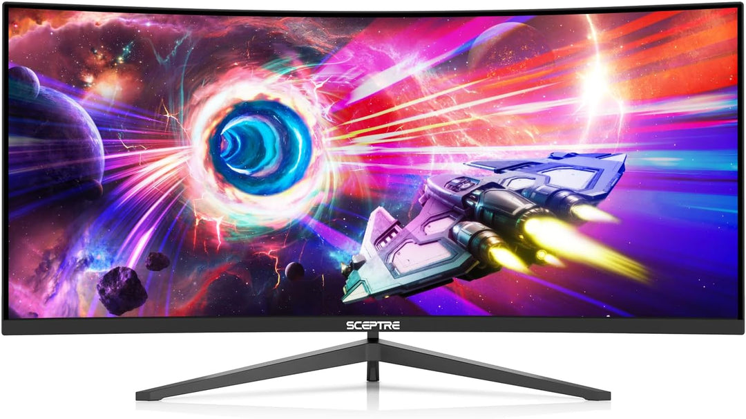 Sceptre - Monitor curvo ultra ancho de 34 pulgadas WQHD 3440 x 1440...