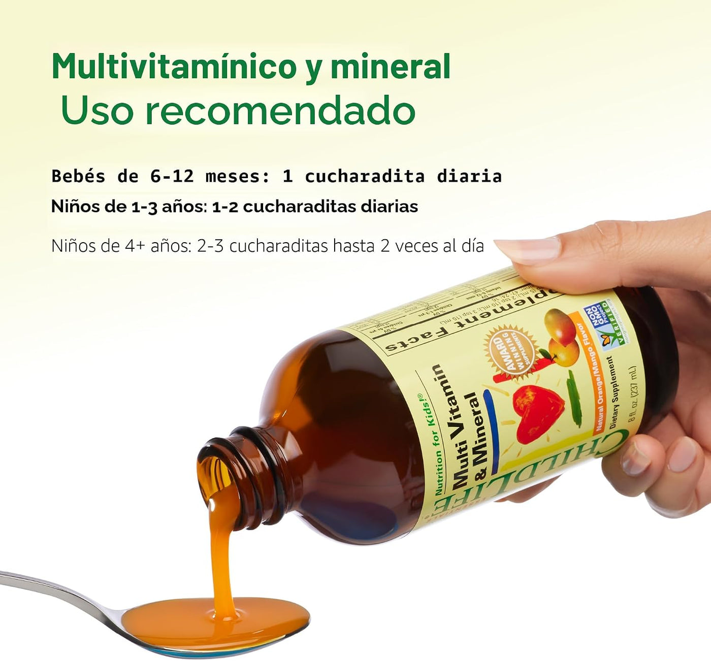 CHILDLIFE ESSENTIALS Multivitamínico y Mineral para Niños - Vitamin...